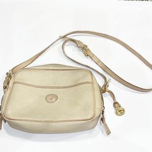 Dooney & Bourke Beige leather crossbody bag